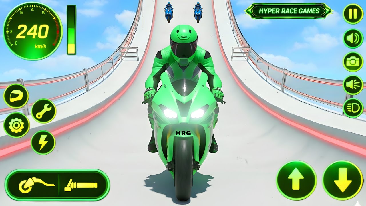 Ultimate Crazy Bike Mega Ramp Racing 🏍️🔥 - Android Gameplay
