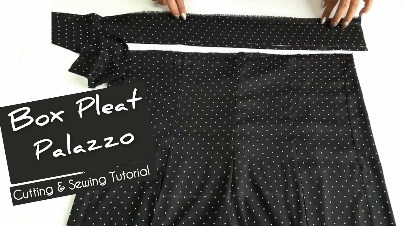 Box Pleat Palazzo || Easy Step byStepCutting& SewingTutorial || #boxpleatpalazzo #stalkmycloset
