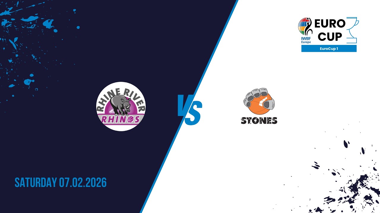 RHINE RIVER RHINOS vs  8TF FLINKSTONES GRAZ | EUROCUP 1 GROUP A