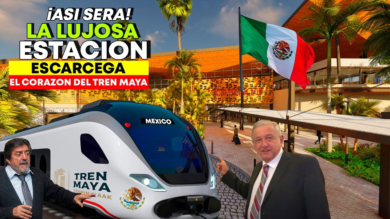 😲Asi sera La estacion Escarcega, El corazon del Tren Maya, Moderna y Tecnologica.