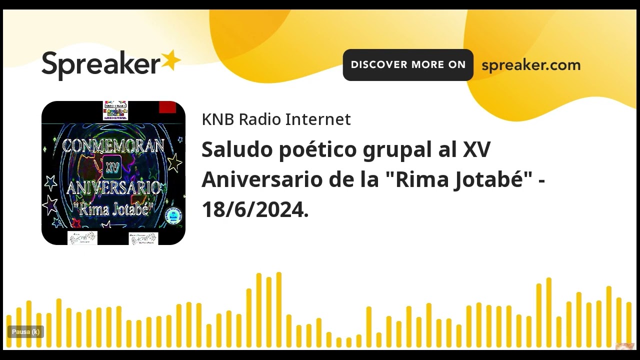 Saludo Poético para el 15 cumpleaños de la rima Jotabé