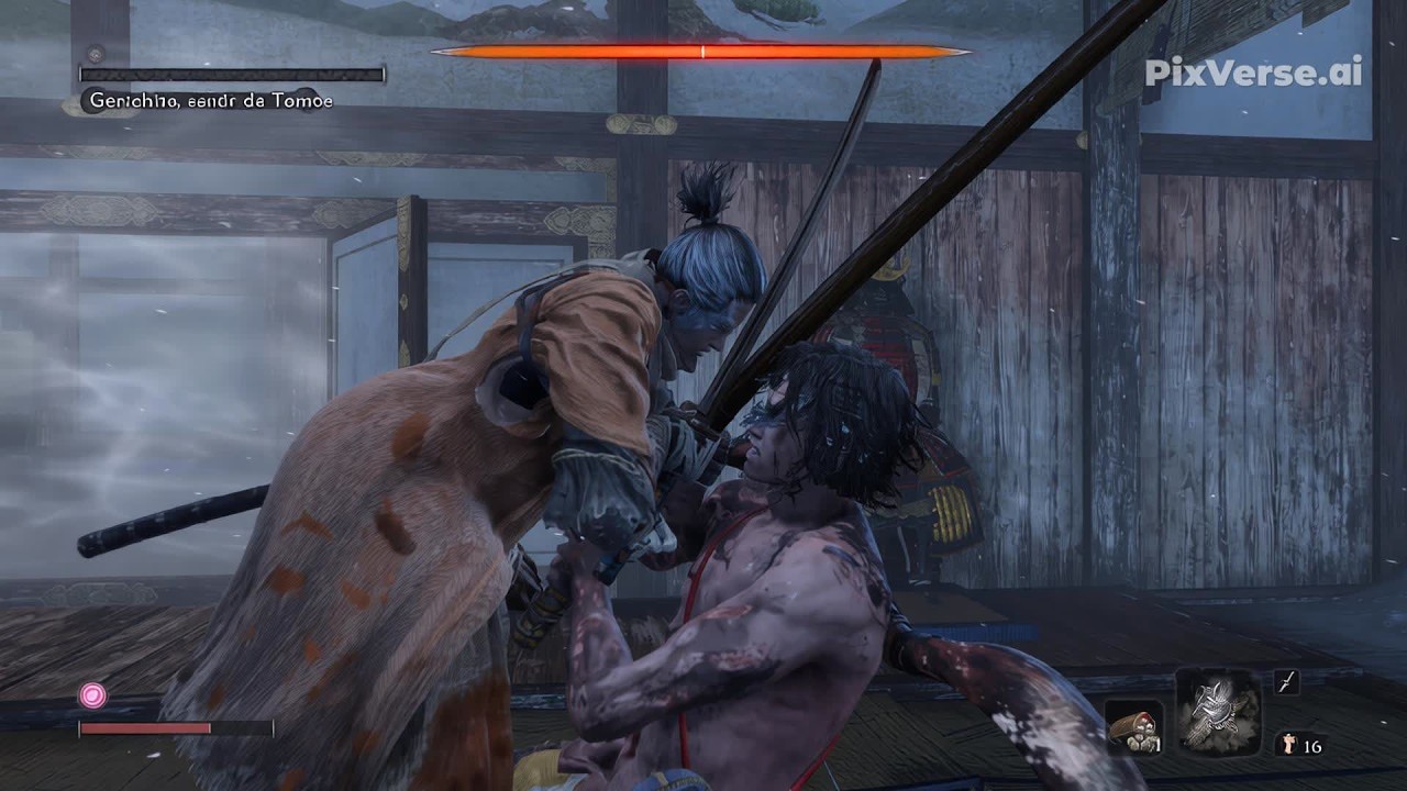 Genichiro Ashina  el guerrero de rayo, sekiro shadows die twice