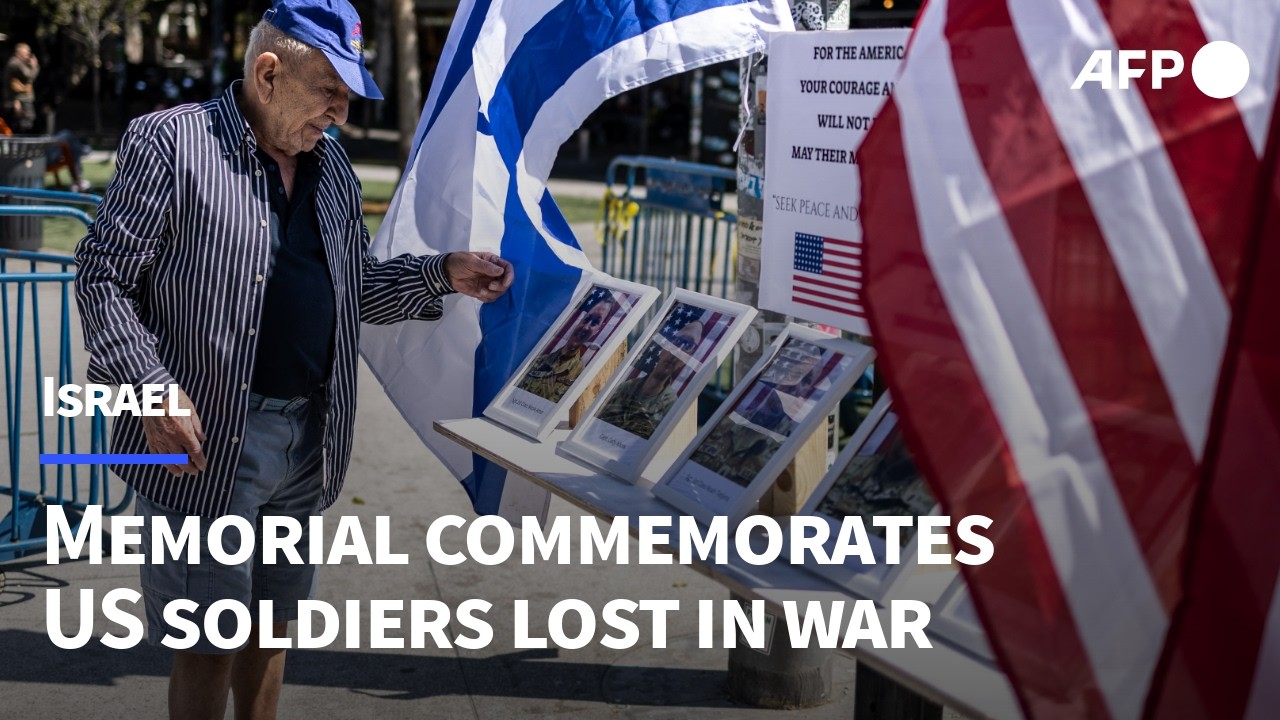 Memorial in Tel Aviv for US soldiers killed in war with Iran | AFP