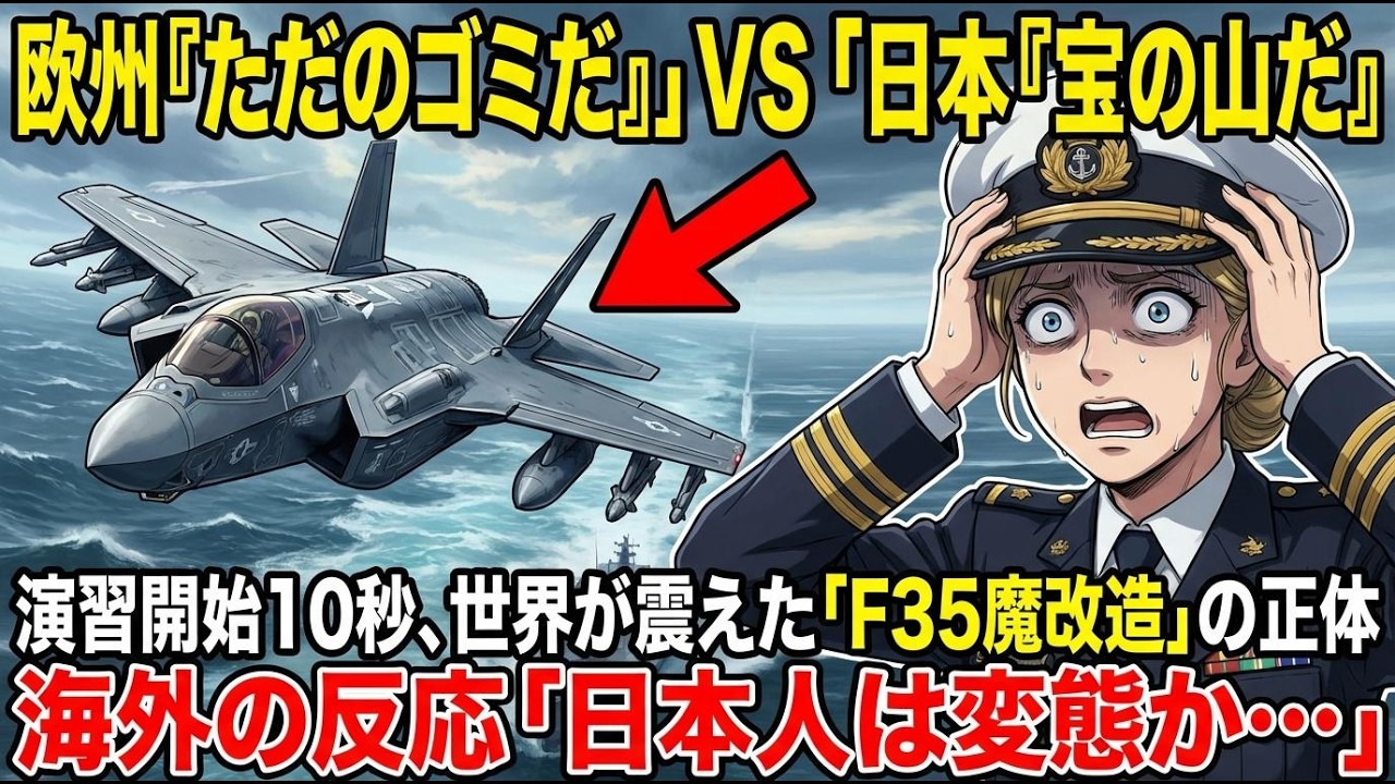 【衝撃】「在庫処分品」と笑われたF-35B…日本が演習で見せた「魔改造」に欧州パイロットが顔面蒼白！【海外の反応】
