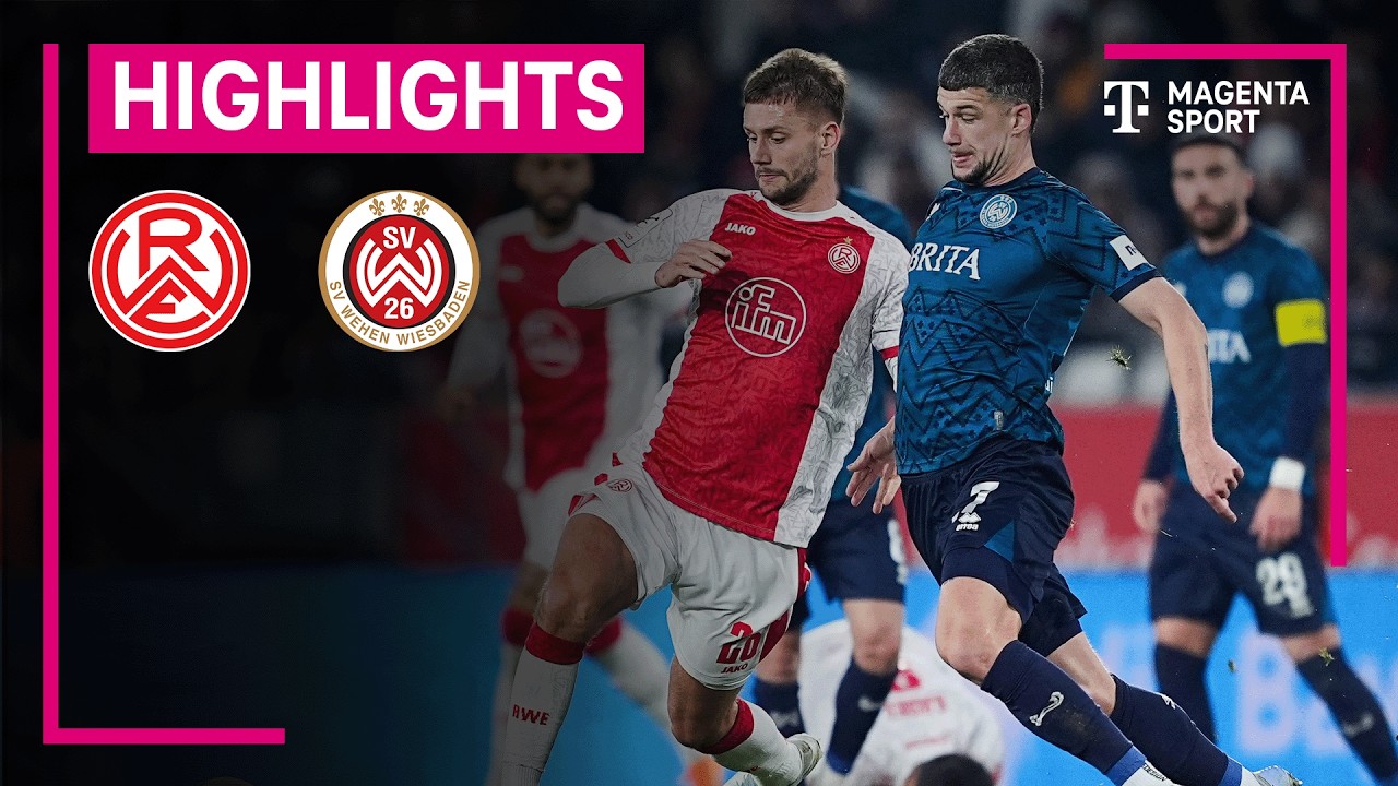 Rot-Weiss Essen - SV Wehen Wiesbaden | Highlights 3. Liga | MAGENTA SPORT