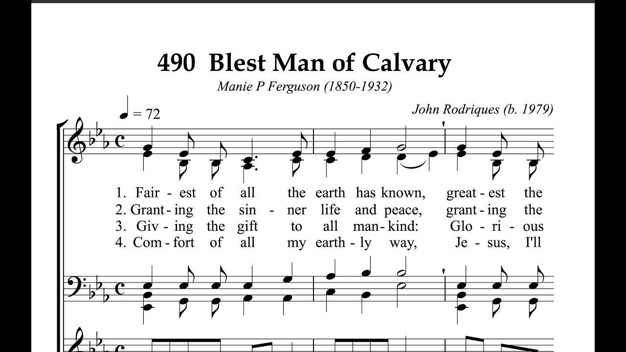 Hymnal 490 Blest Man of Calvary