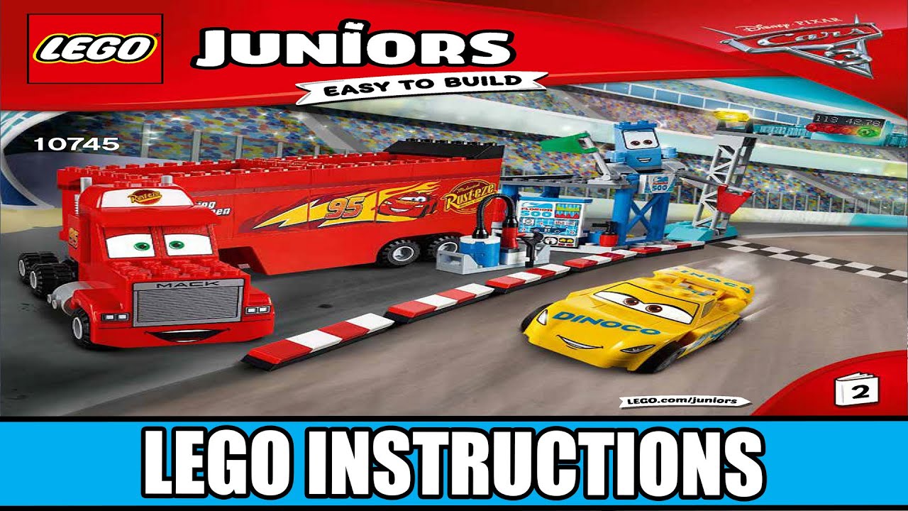 LEGO Instructions - Juniors - 10745 - Florida 500 Final Race - Cars 3 (Book 2)