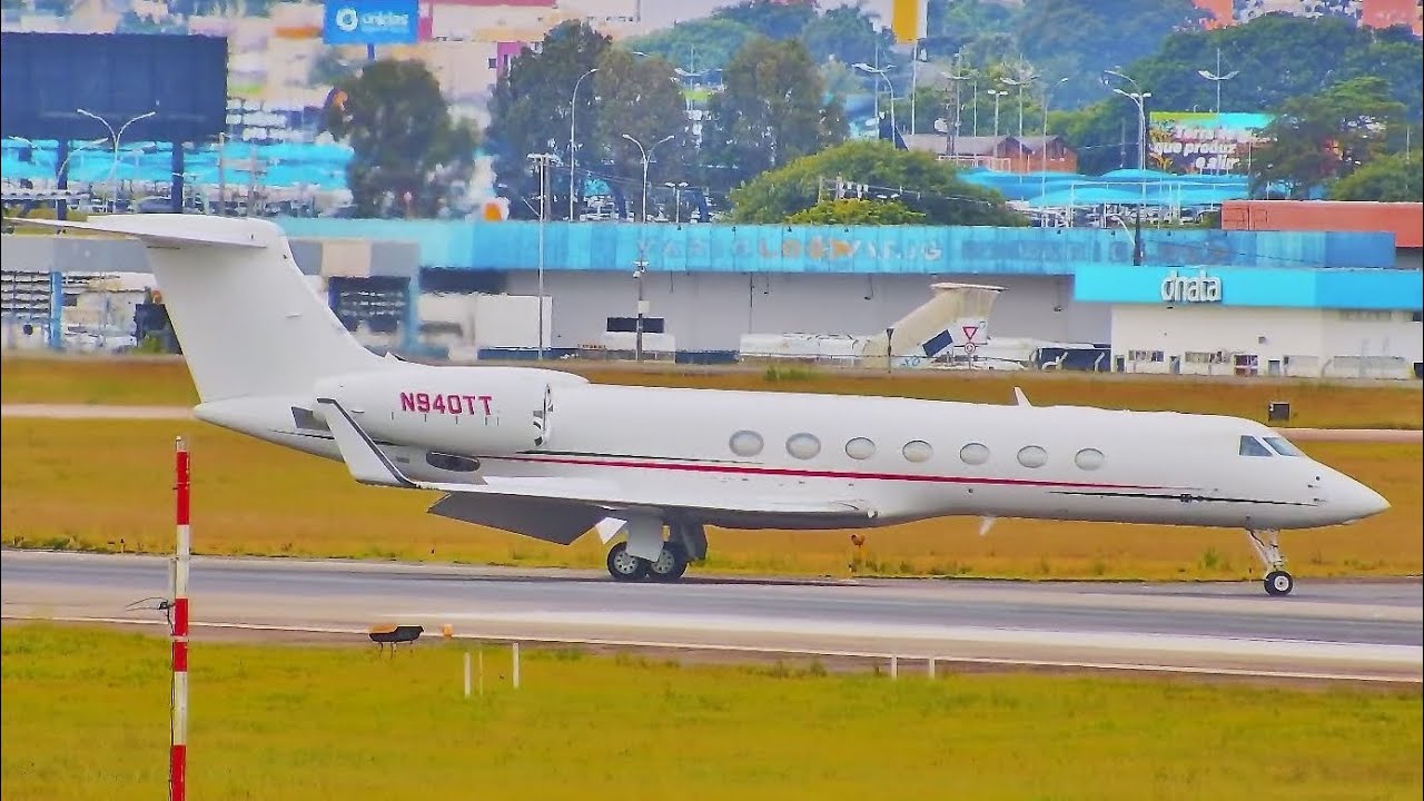 Pouso Gulfstream G550 (940TT) 