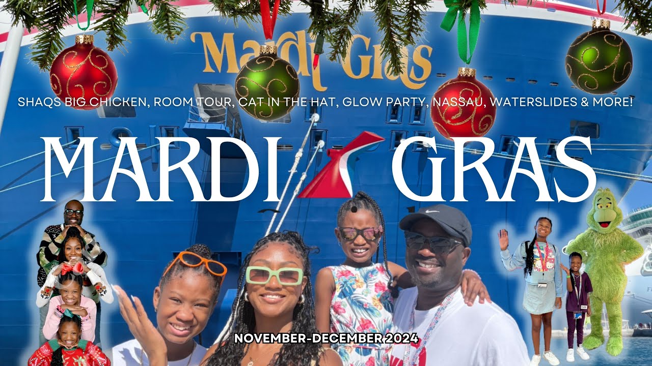 Our First FAMILY CHRISTMAS CRUISE-Carnival MARDI GRAS