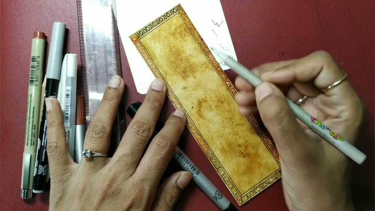 Zentangle Ornamental Bookmarks -(7)