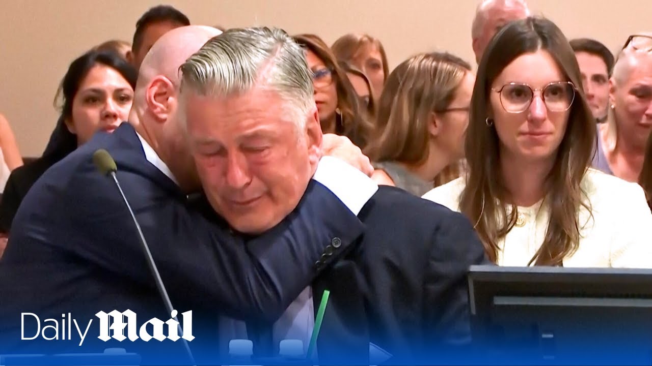 Alec Baldwin breaks down in tears as his Rust shooting case is dismissed