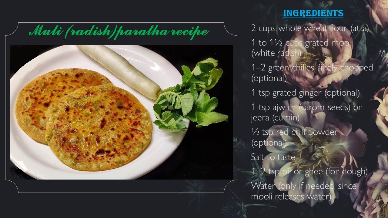 Easy Muli Paratha Recipe at Home | Healthy Breakfast