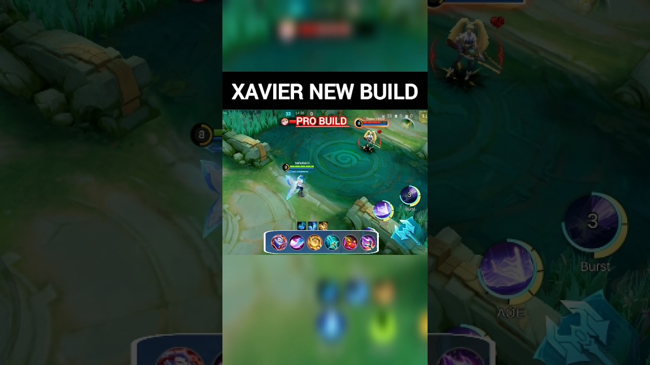 MLBB XAVIER ONE SHOT BUILD #mlbb #mlbbshorts #ml #mobilelegends #mlbbhighlights #shorts