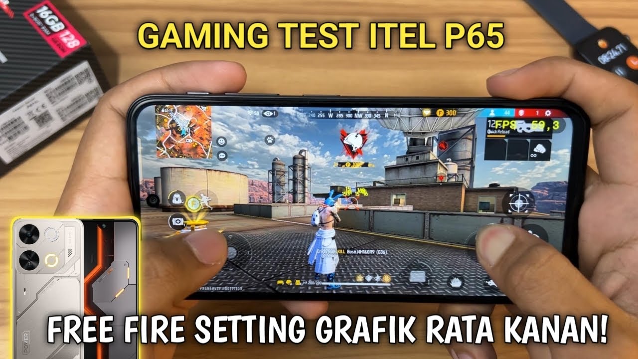 Tes Main Free Fire di Itel P65 - Bocil epep wajib nonton!