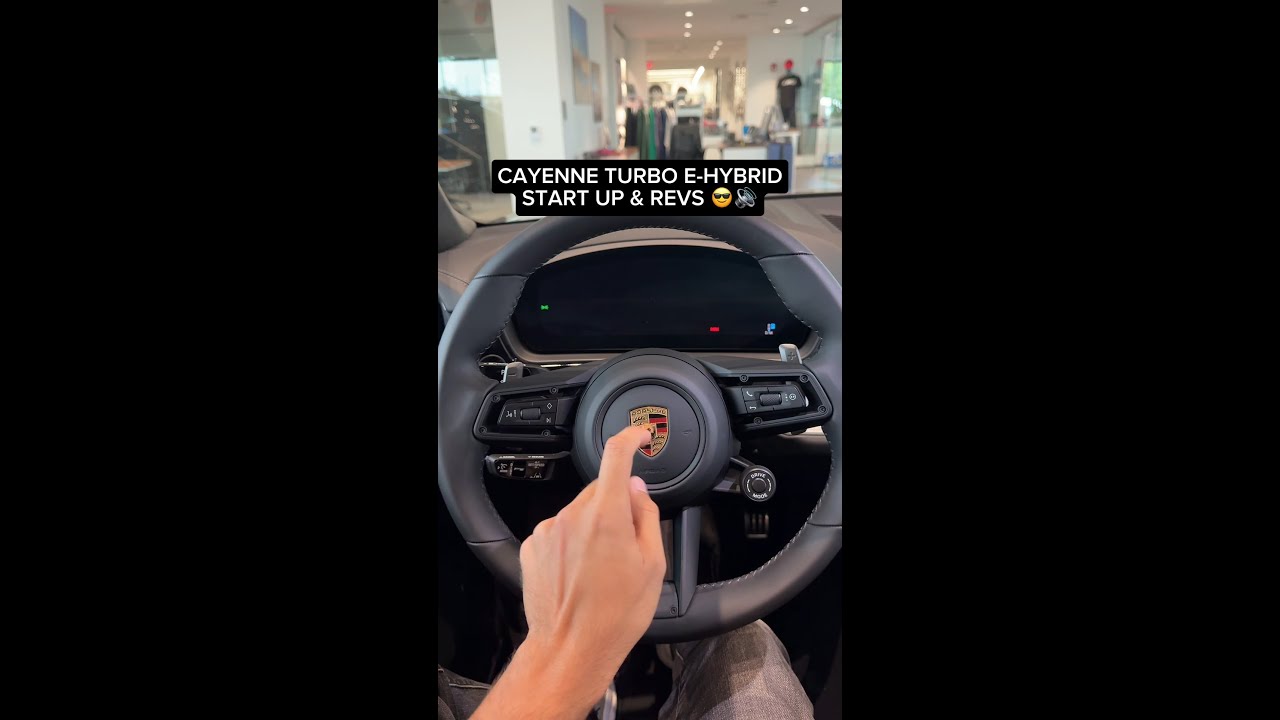 Cayenne Turbo E-Hybrid start up and revs!