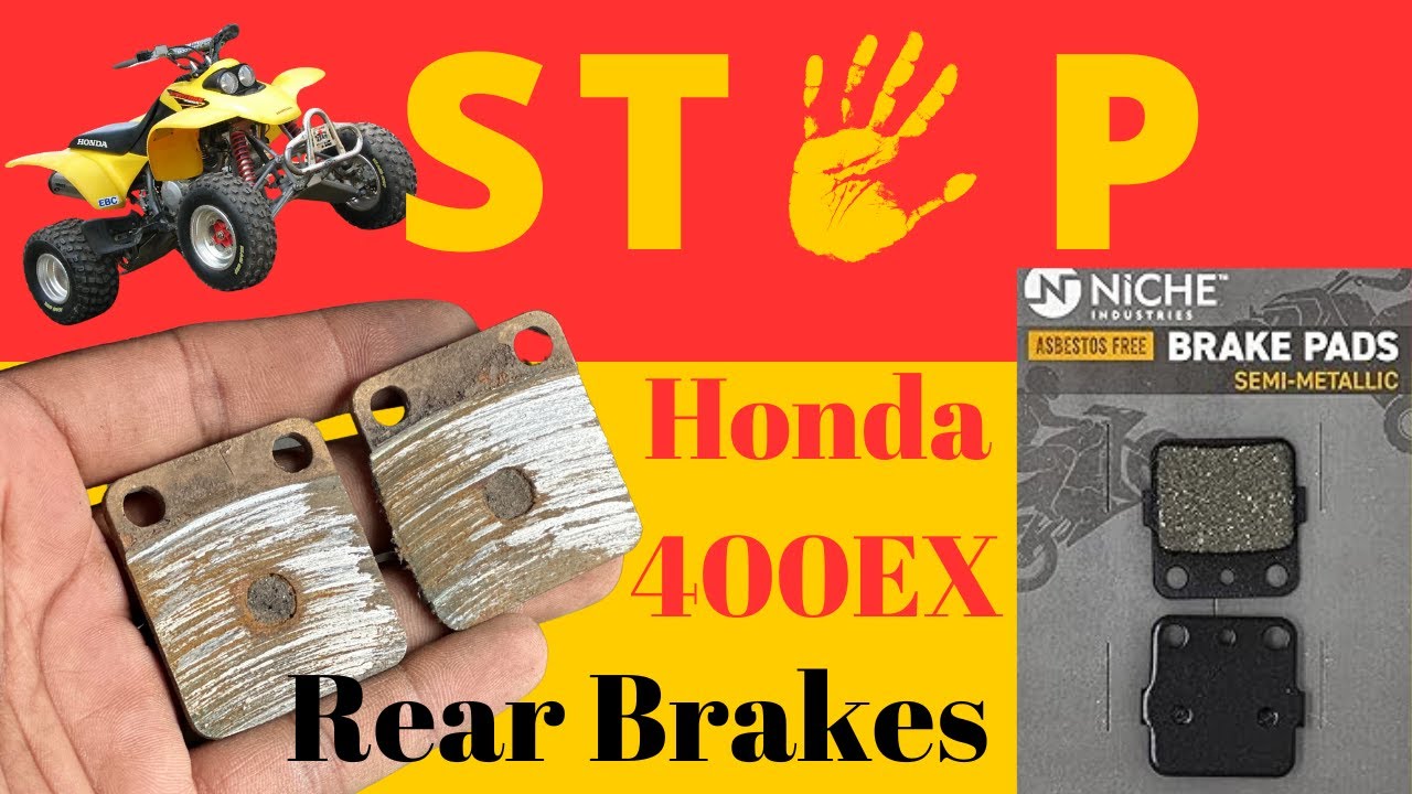 Killed the Rear Brake Pads on My 400EX