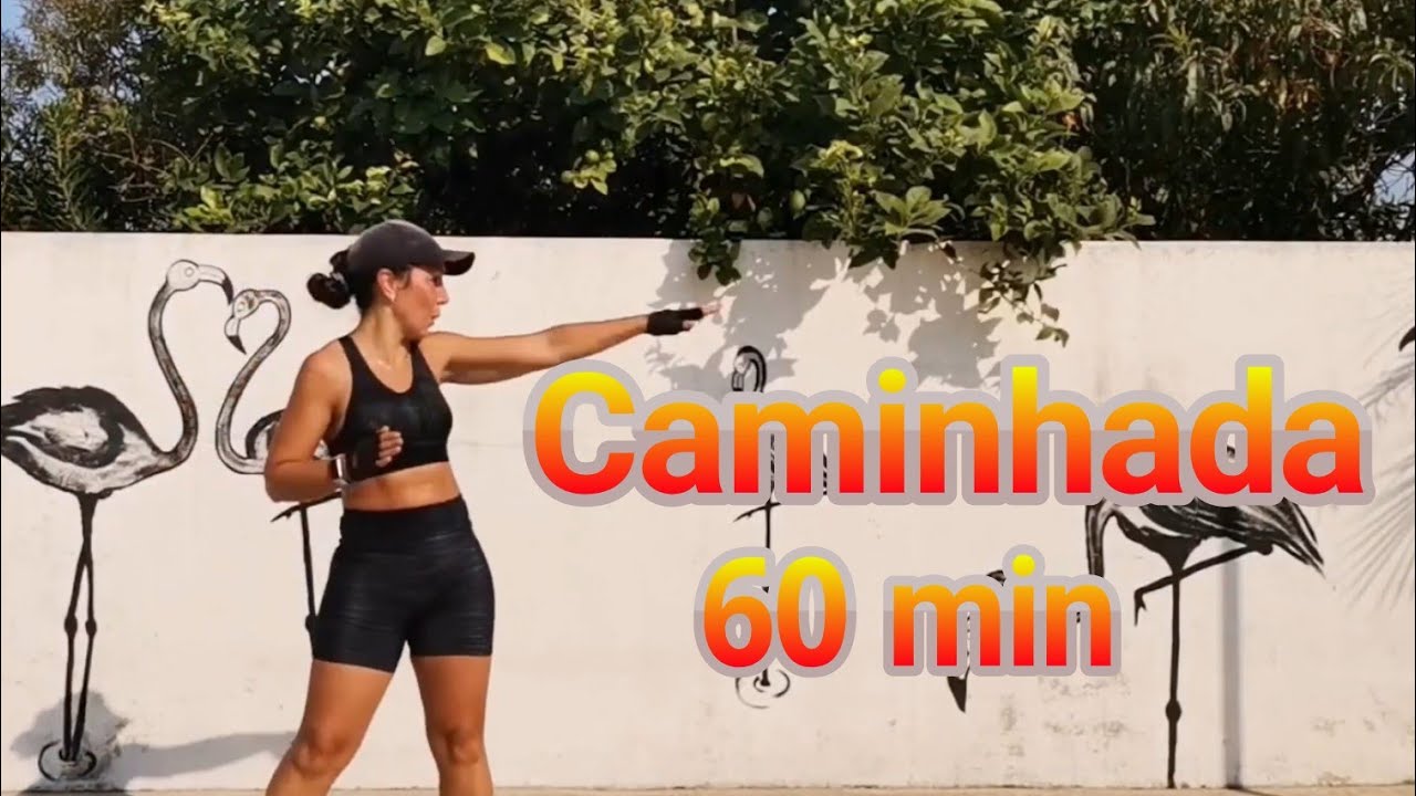 CAMINHADA CARDIO - marcha, corrida e aeróbica - 60 min de treino - 8.000 passos saia do sedentarismo