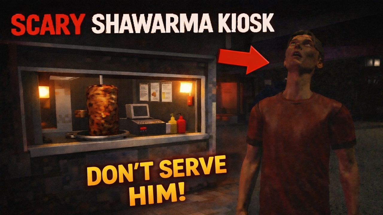 ..DONT SERVE CREEPY CUSTOMERS IN: Scary Shawarma Kiosk