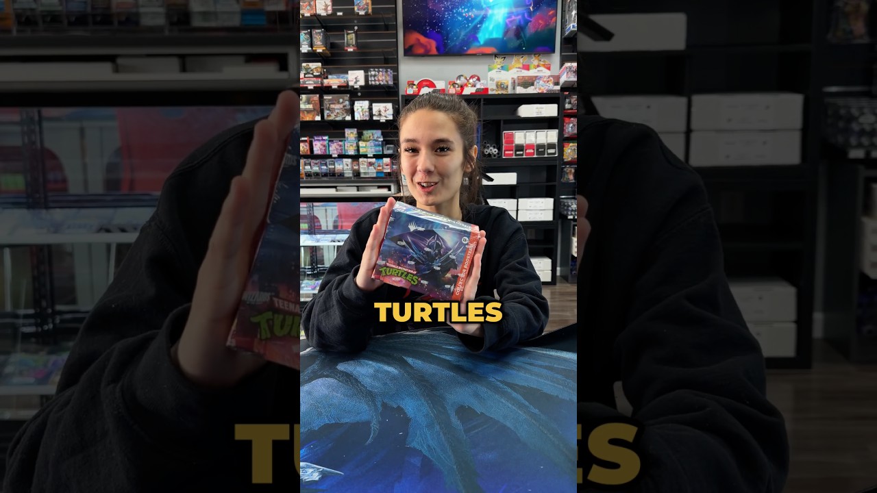 Just cracked a booster from the new Magic: The Gathering x Teenage Mutant Ninja Turtles collab 🐢⚔️