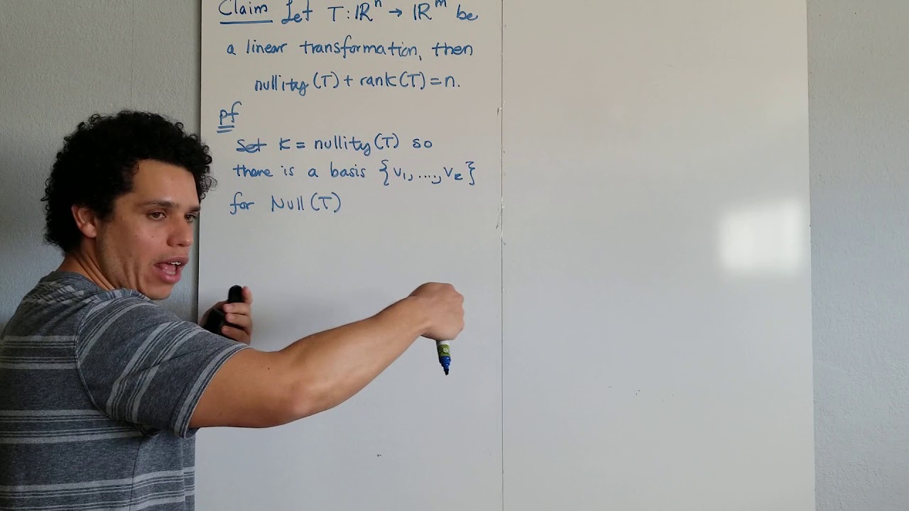 Dimension Theorem Proof 1