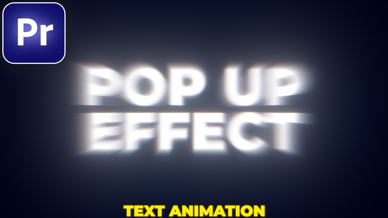 How to ADD POP UP EFFECT in Premiere Pro