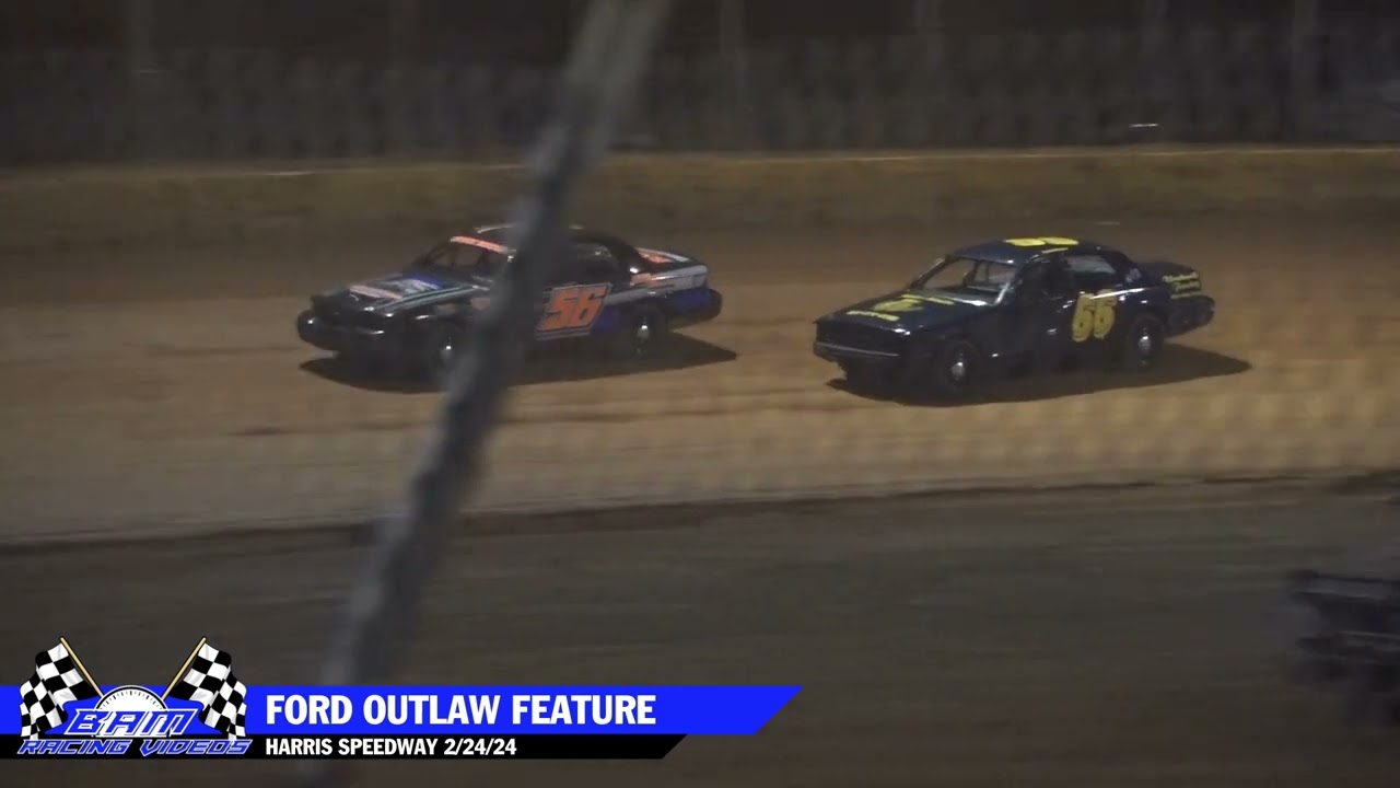 Ford Outlaw Feature - Harris Speedway 2/24/24