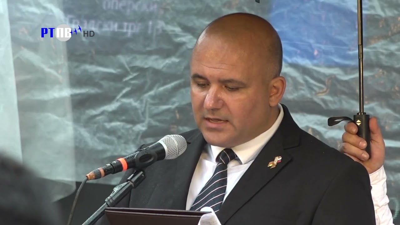 TV Pljevlja Otkrivanje spomenika Predragu Leovcu 29 06 2024
