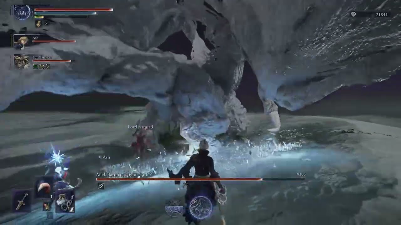 Elden Ring Nightreign - Using only Hoarfrost Stomp on Adel (Depth2)