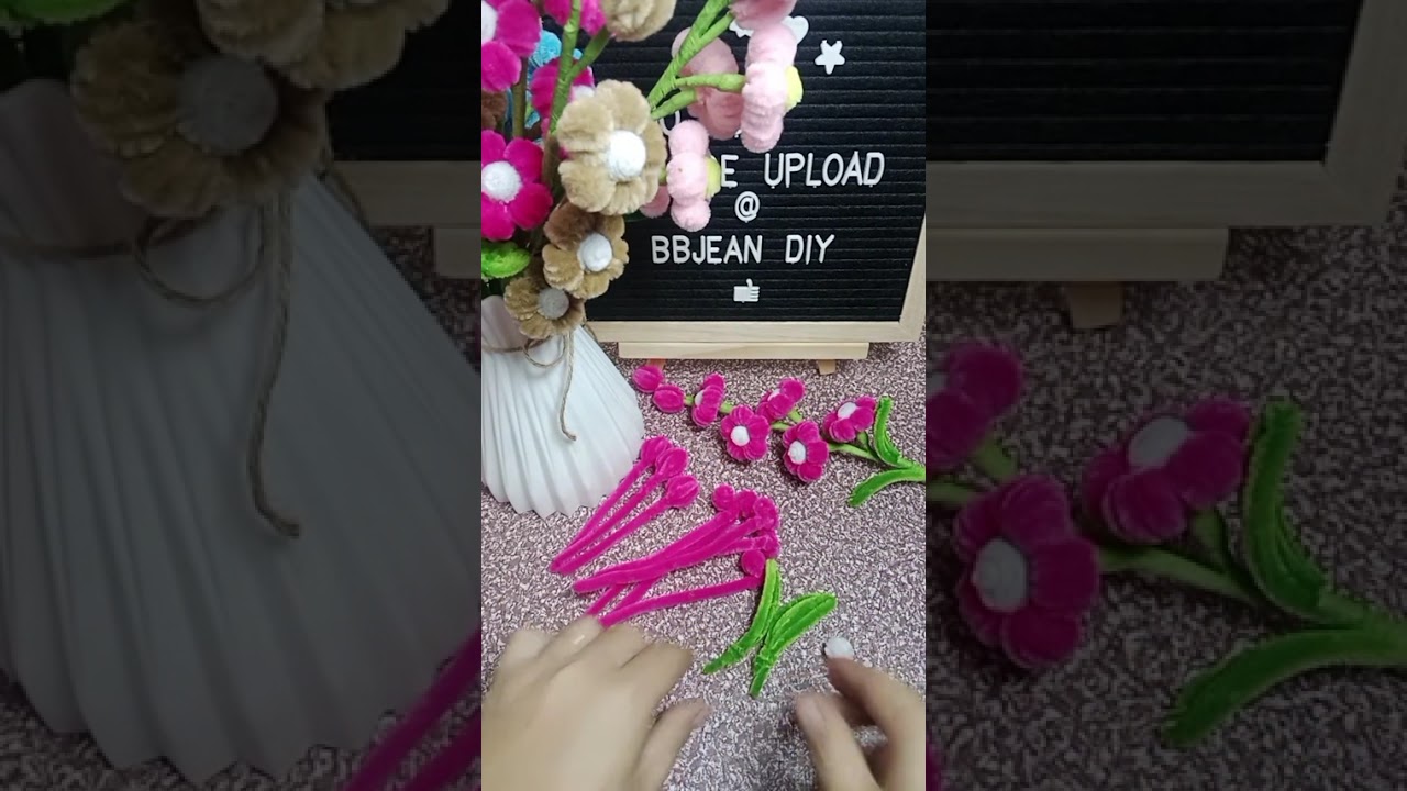 Fuzzywire flowers tutorials❤️❤️❤️