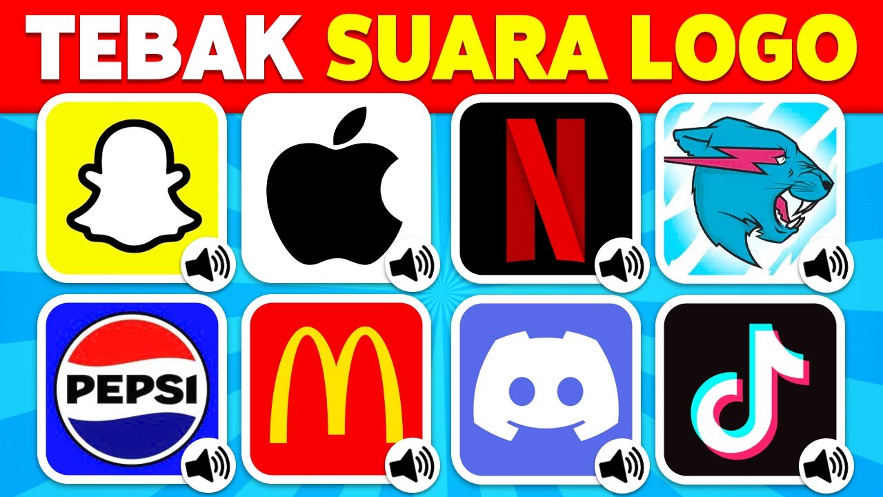 Tebak Logo dari Suaranya 🔥🔊 Netflix, McDonald's, Tiktok, Squid Game, Mario | Kuis Logo 2025