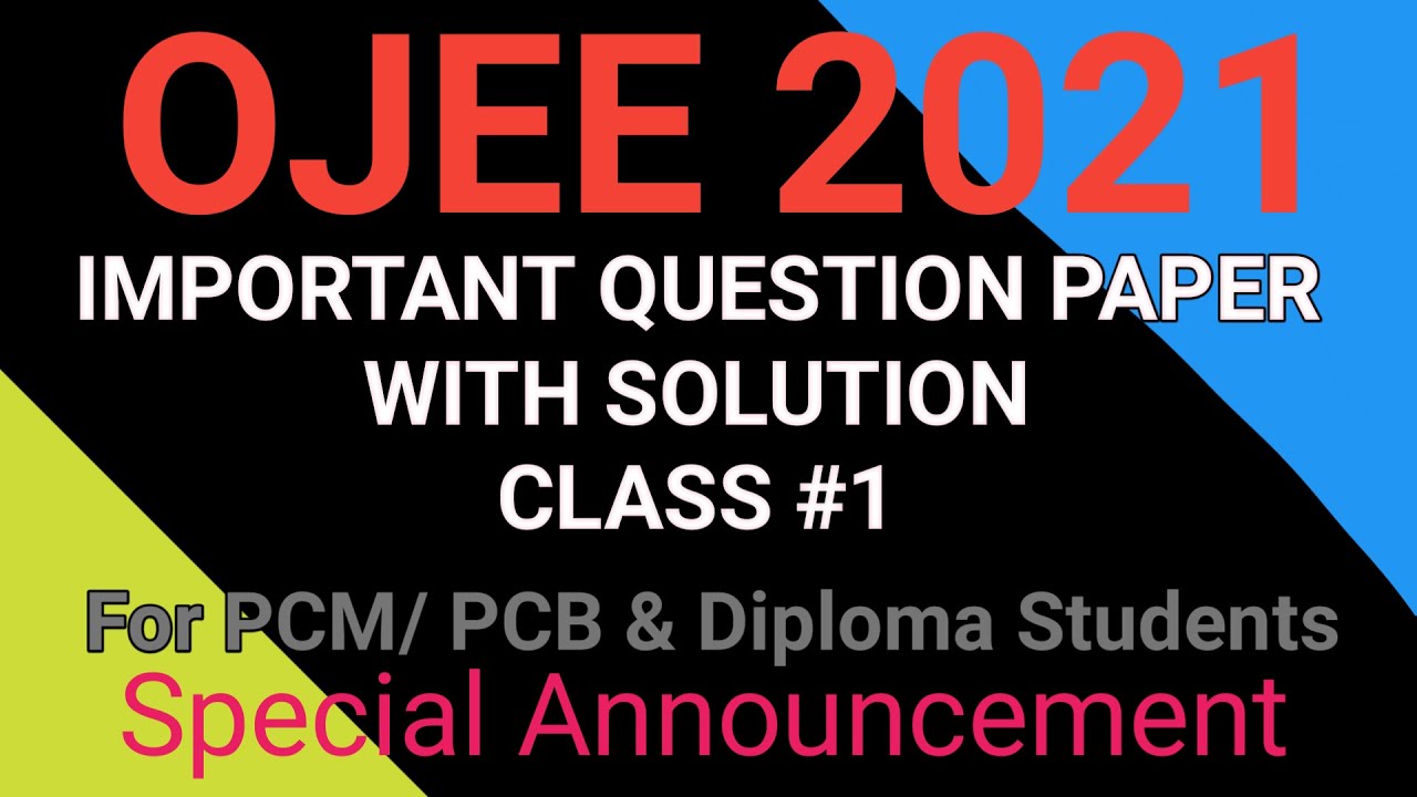 OJEE 2021 Important Question Answer with Solution | Cat tech n Education Membership Facility | #ojee