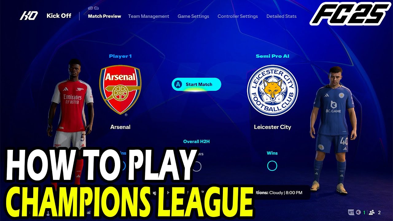 Как играть в Лигу чемпионов в EA FC 25