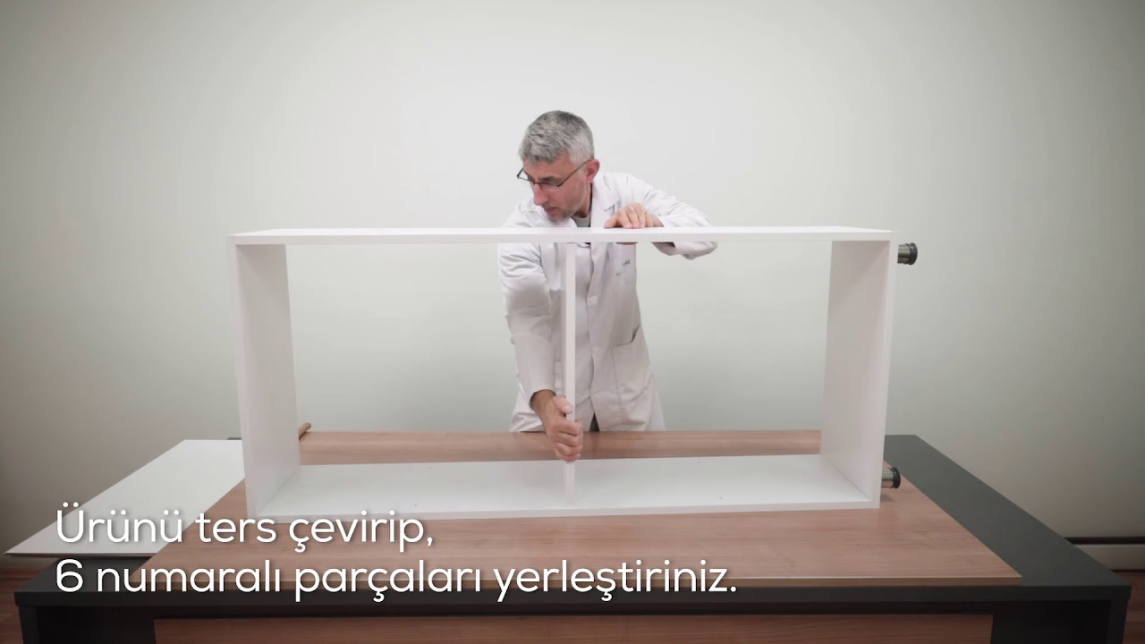 Alesta Life 4 Raflı Çok Amaçlı Dolap Montajı