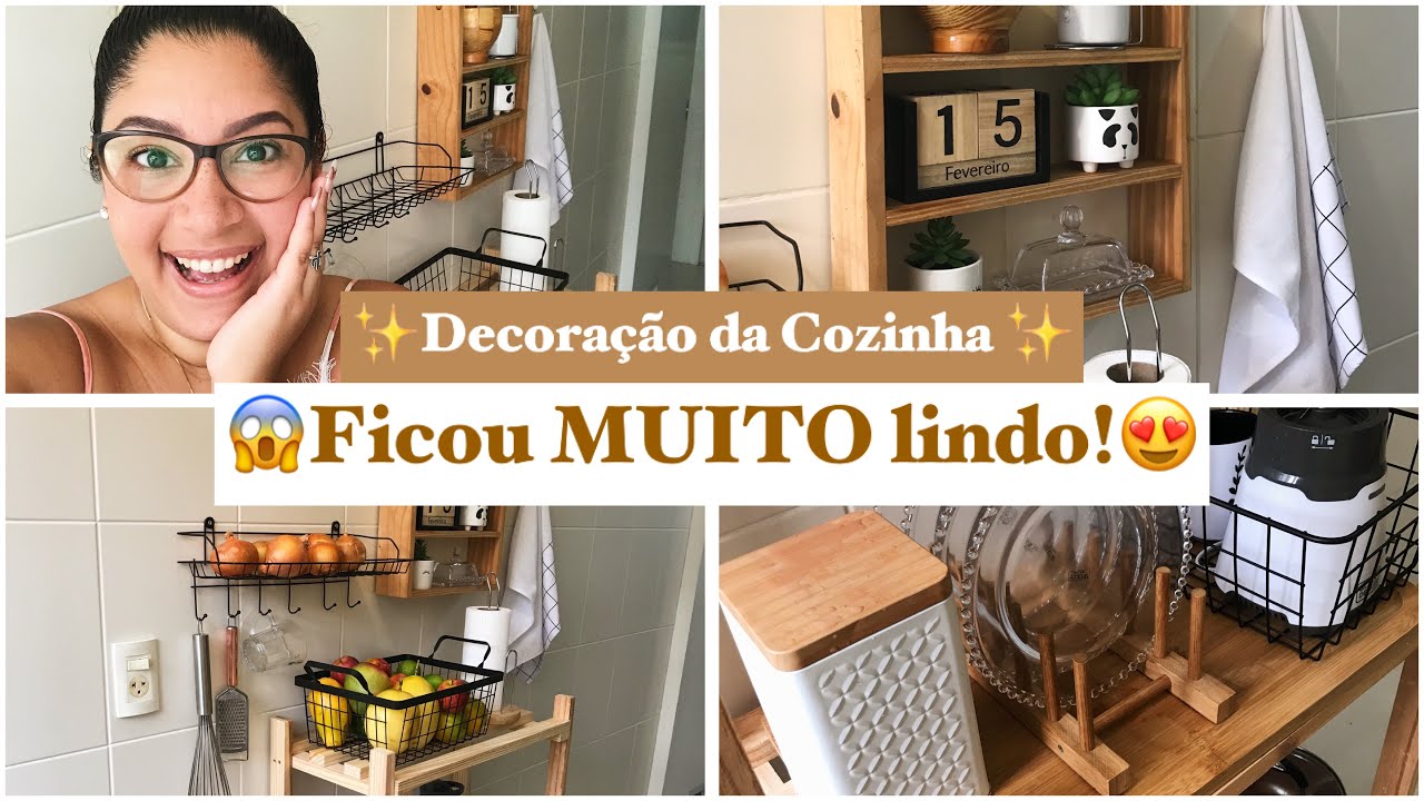 Decorei a cozinha - 😱Me surpreendi - Ficou MUITO lindo e funcional 😍- Simplifique com Dani Brito