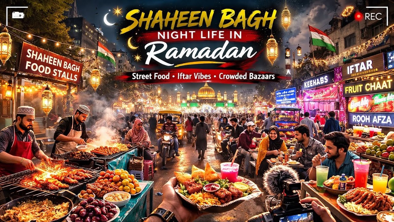 Delhi saheen bagh night life #viralvlogvideo #trendingvideo 