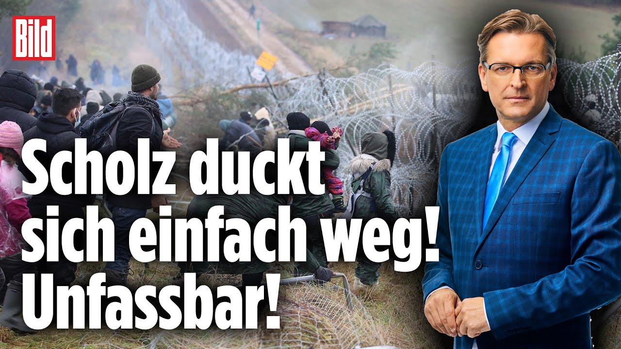 Fl&uuml;chtlinge st&uuml;rmen EU-Grenze, aber der k&uuml;nftige Kanzler Scholz schweigt | Claus Strunz