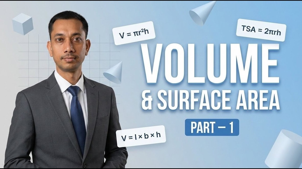 Volume & Surface Area 🔥 | Complete Concept | Part 1