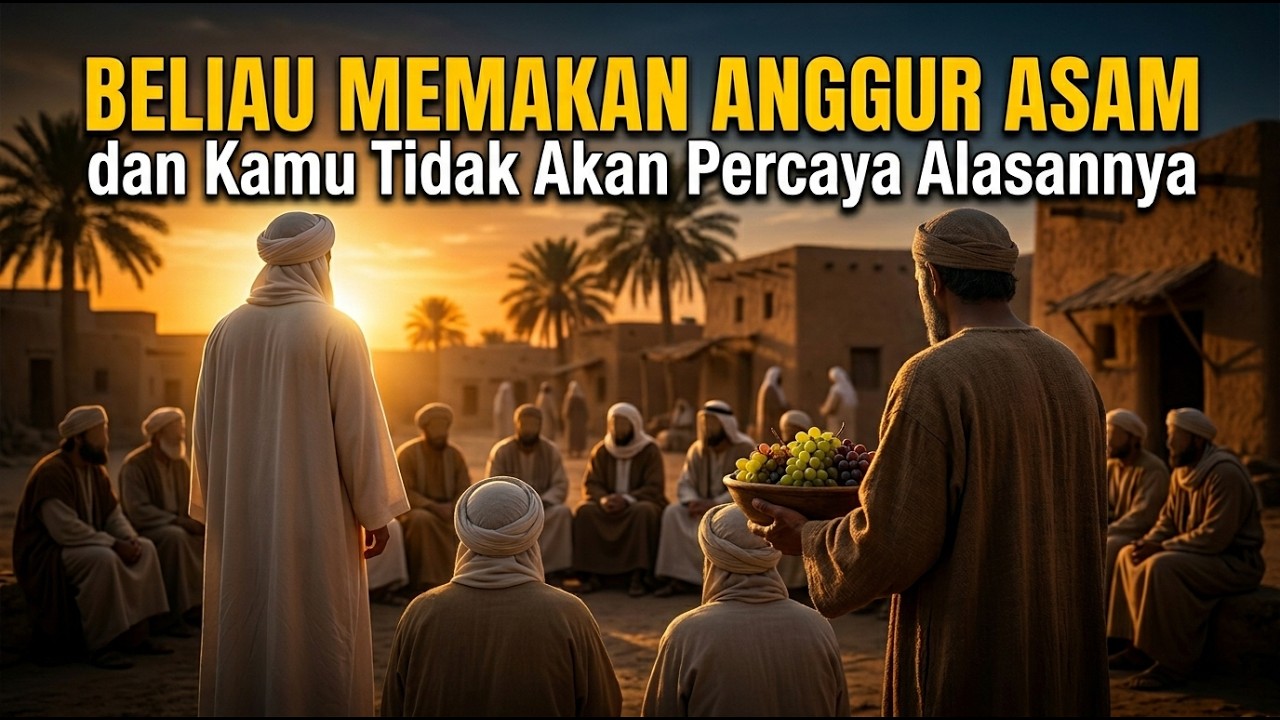 MasyaAllah, Tak Ingin Menyakiti Hati Orang Lain, Rasulullah Rela Memekan Anggur Asam