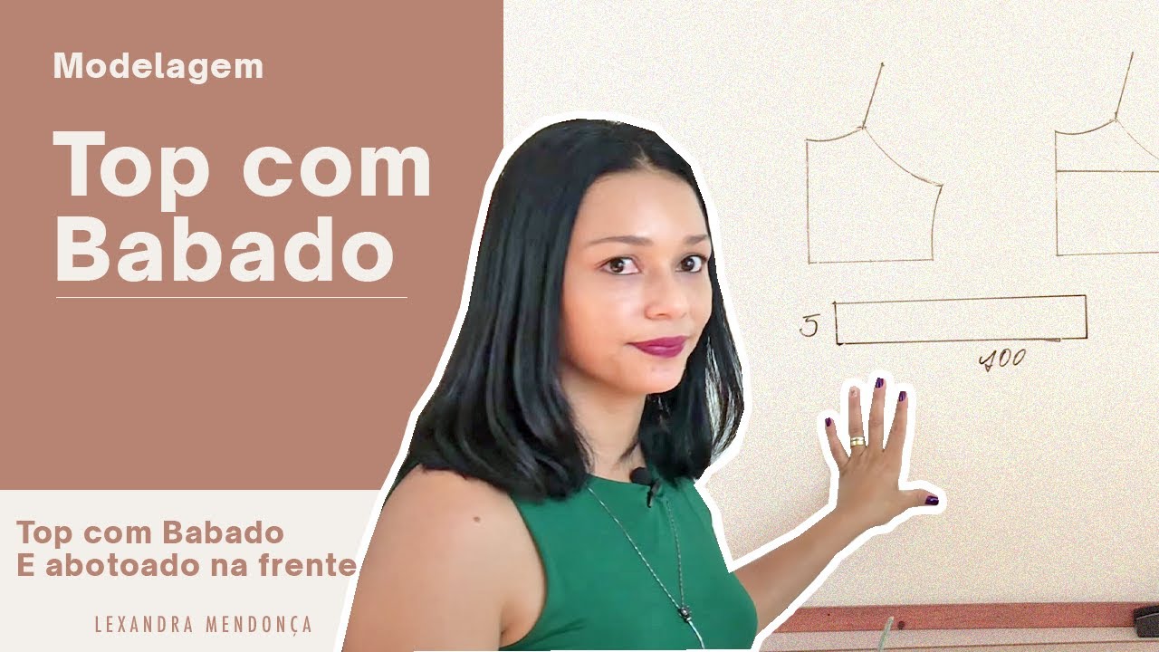 MODELAGEM: passo a passo top com babado infantil