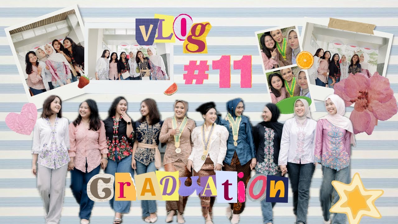 Vlog #11 - Wisuda aping, eca dan viaa👀🤍
