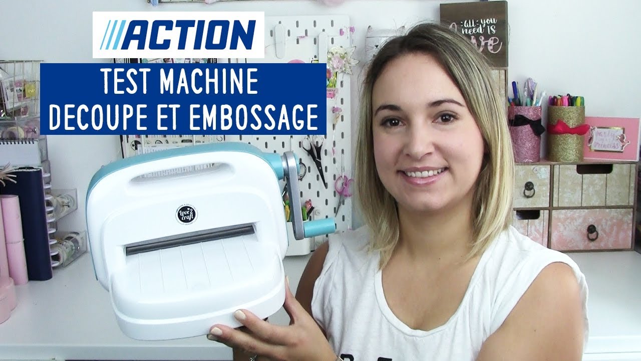 TEST • ACTION : MACHINE A DÉCOUPER & EMBOSSER (Dupe Big Shot) | Pnixie