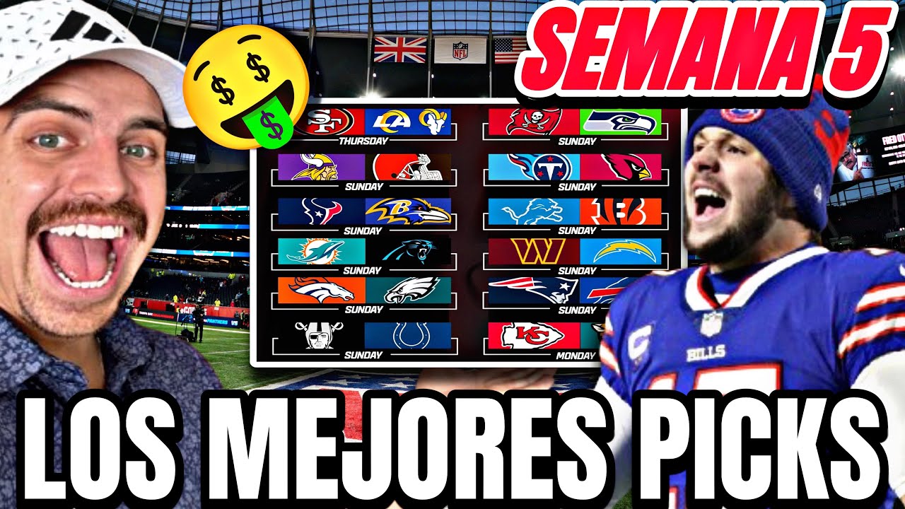 TODOS LOS PICKS Y PARLAYS PARA COBRAR EN LA SEMANA 5 DE LA NFL 🤑🏈🤩 | EL GÜERO 