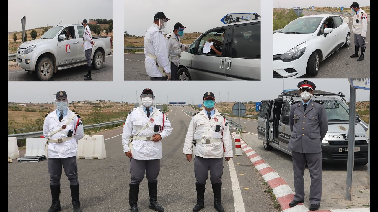 بعد تمديد حالة الطوارئ الدرك الملكي لايرحم وتدخلات قوية في حق مخالفي حالة الطوارئ
