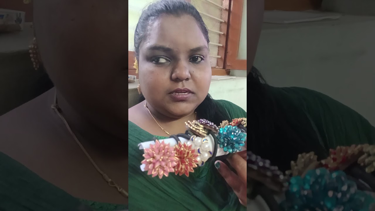today my  creations of hand made hair bands support my channel frnd💚🧡💞💕🥰🤩😍🤗