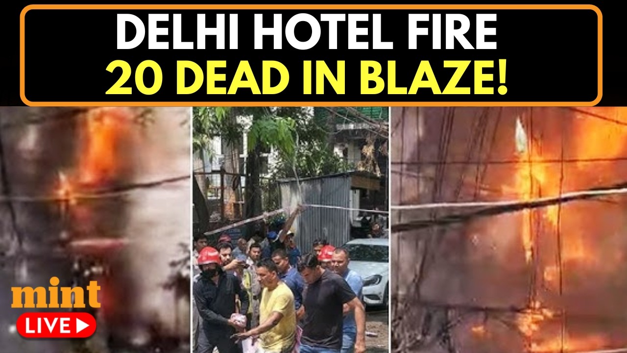 Delhi News LIVE | 20 Killed in Massive Hotel Fire in Delhi's Malviya Nagar | Delhi Hotel Fire