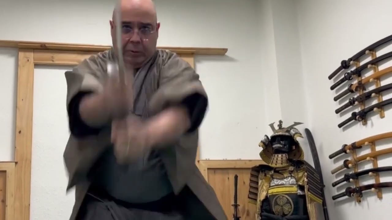 Ogawa Ryu - During class - videoconference - on 雷鳴 Raimei - Shidoshi Jordan Augusto - Excellent!
