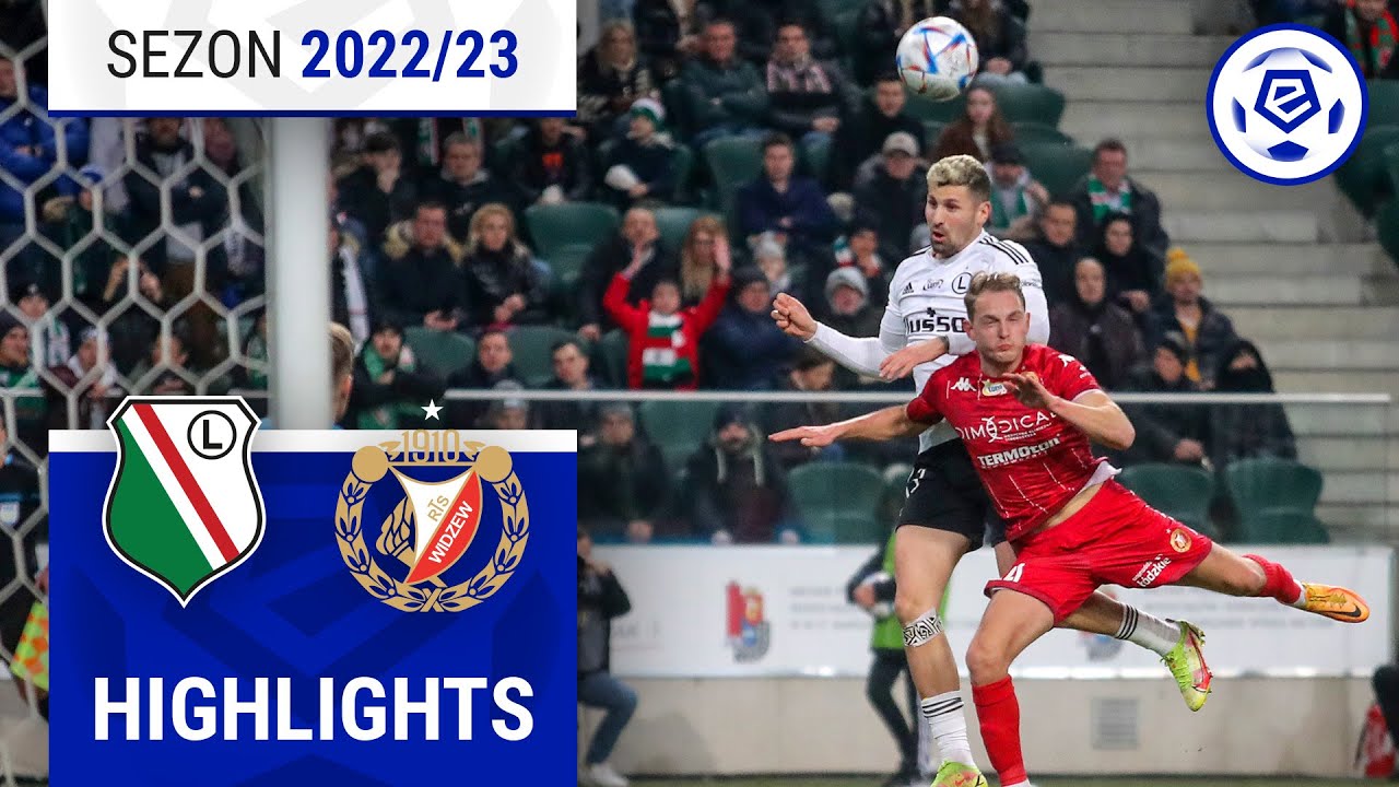 Legia Warszawa - Widzew Łódź 2:2 | SKRÓT | Ekstraklasa 2022/23 | 22. Kolejka