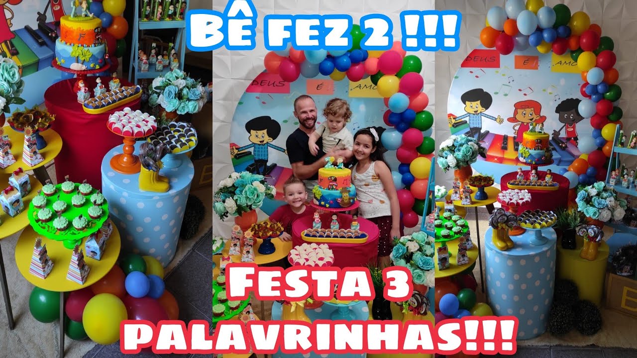 festa infantil tema 3 palavrinhas muita coisa linda e inspiração para vocês!