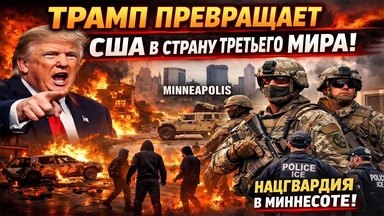 США катятся в пропасть: Миннеаполис, убийства, Нацгвардия и ICE