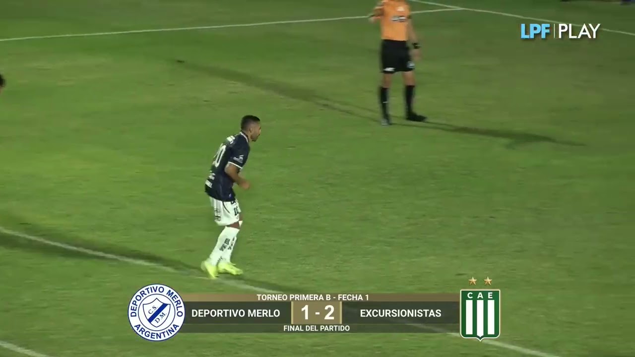 Deportivo Merlo 1-2 Excursionistas. Fecha 1. Primera B Metropolitana
